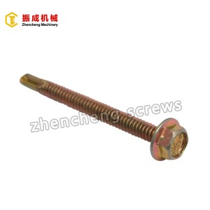 Discountable price Galvanized Gypsum Screw -<br />
 Hex Flange Head Self Tapping And Self Drilling Screw 7 - Zhencheng Machinery